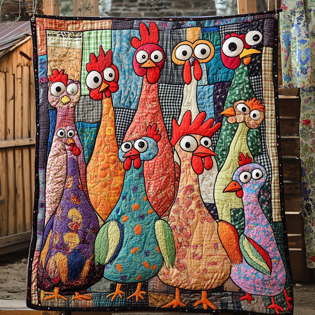 Rustic Chicken Quilted Blanket GFTOTL2827