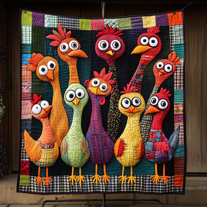 Rustic Chicken Quilted Blanket GFTOTL2828