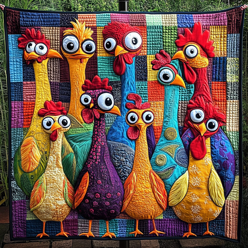 Rustic Chicken Quilted Blanket GFTOTL2829