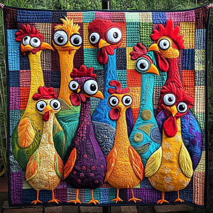 Rustic Chicken Quilted Blanket GFTOTL2829