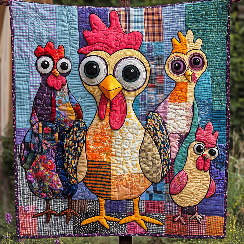 Rustic Chicken Quilted Blanket GFTOTL2831