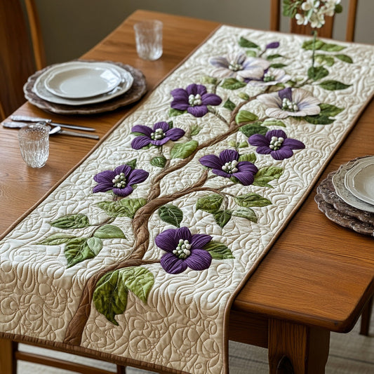Purple Dogwood Quilted Table Runner GFTOTL2868