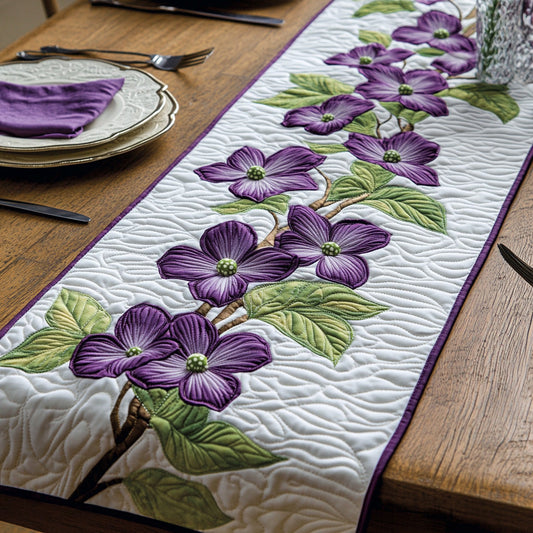 Purple Dogwood Quilted Table Runner GFTOTL2869