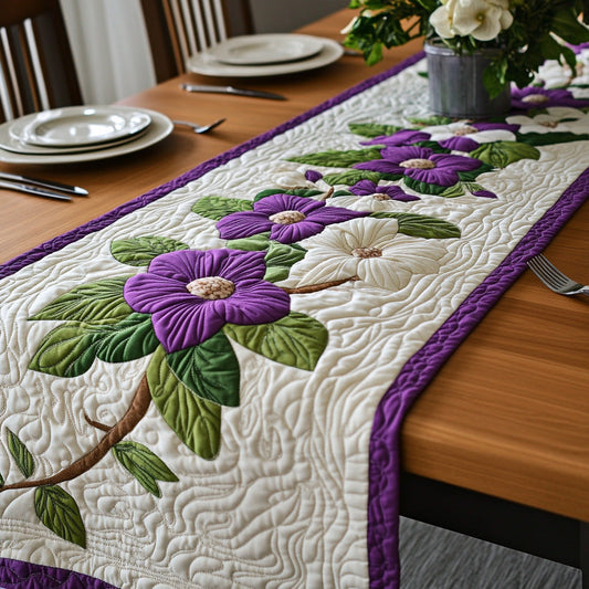 Purple Dogwood Quilted Table Runner GFTOTL2870