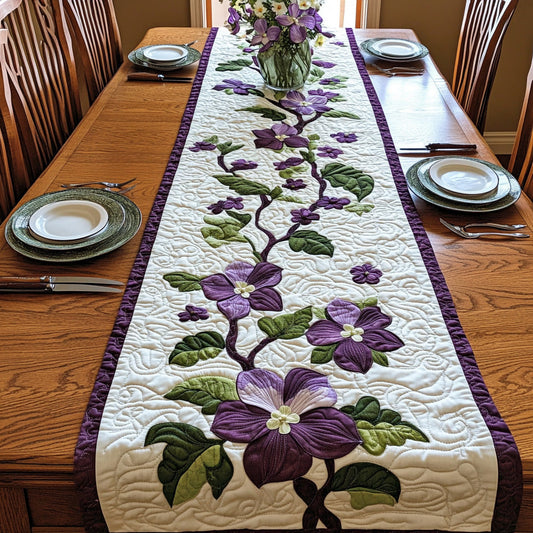 Purple Dogwood Quilted Table Runner GFTOTL2871