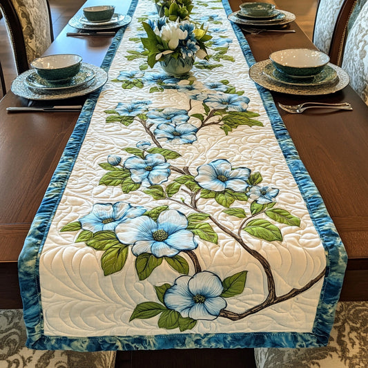 Blue Dogwood Quilted Table Runner GFTOTL2873