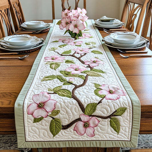 Pink Dogwood Quilted Table Runner GFTOTL2876