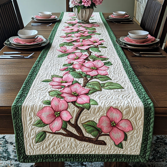 Pink Dogwood Quilted Table Runner GFTOTL2878