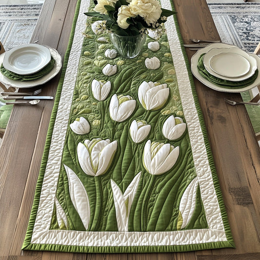 Blooming Tulip Garden Quilted Table Runner GFTOTL2881