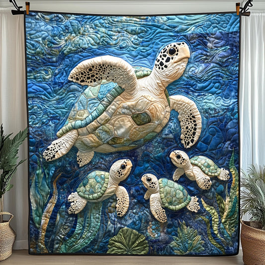 Loving Mom Turtle Quilted Blanket GFTOTL2970