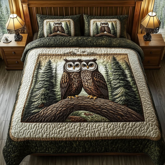 Mountain WildLife 3-Piece Quilted Bedding Set GFTOTL3009