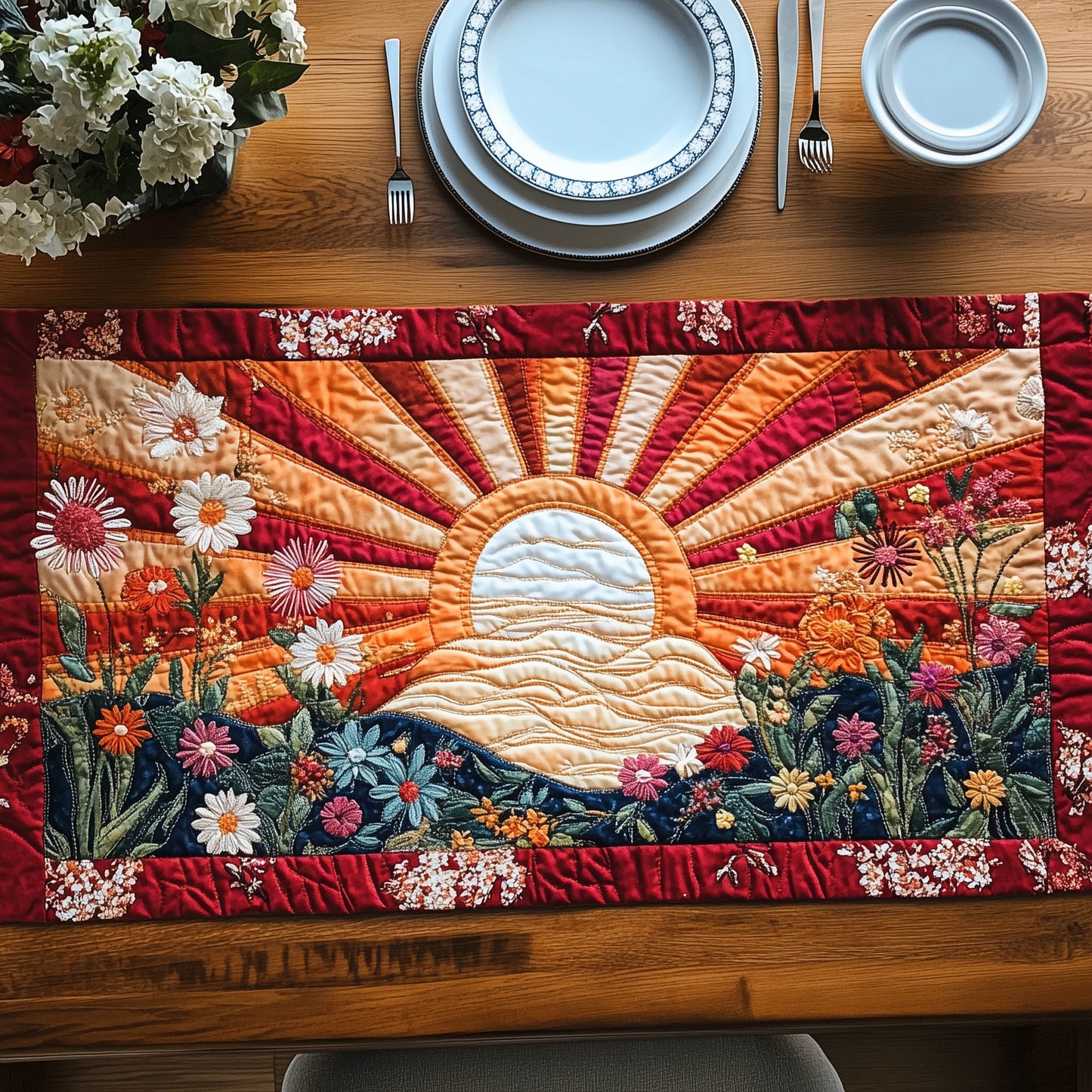Sunlit Charm Quilted Table Runner GFTOTL3037