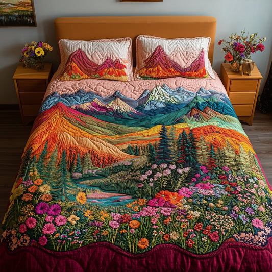 Mountain's Embrace 3-Piece Quilted Bedding Set GFTOTL3044
