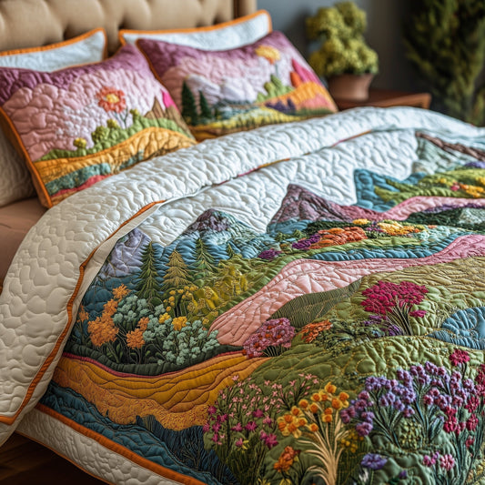 Mountain's Embrace 3-Piece Quilted Bedding Set GFTOTL3045