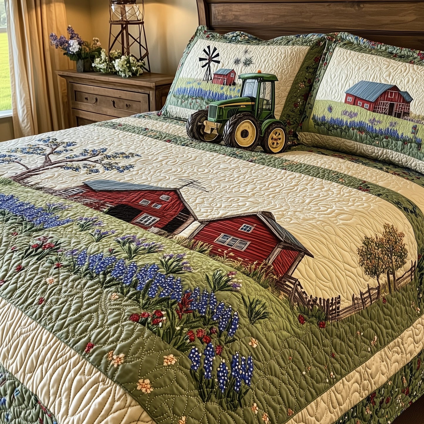 Texas Home 3-Piece Quilted Bedding Set GFTOTL3047