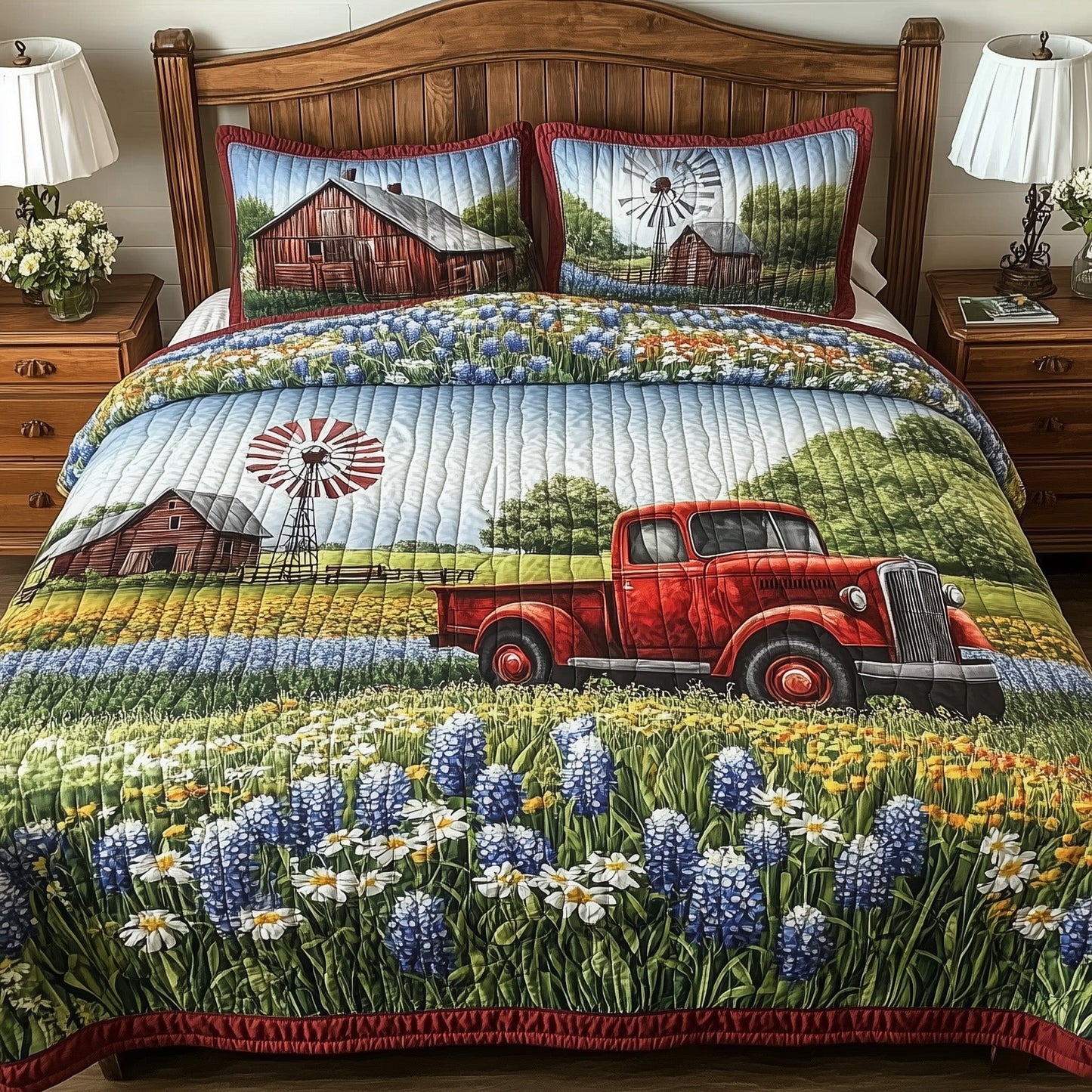Texas Home 3-Piece Quilted Bedding Set GFTOTL3048