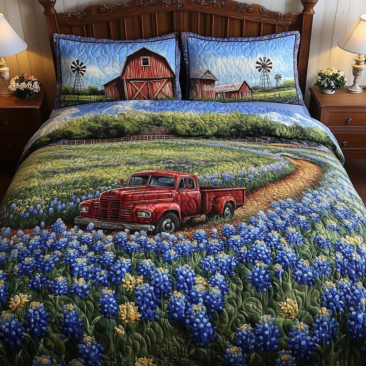 Texas Home 3-Piece Quilted Bedding Set GFTOTL3051