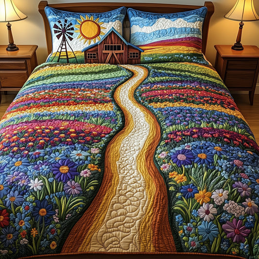 Bluebonnet Barn 3-Piece Quilted Bedding Set GFTOTL3060