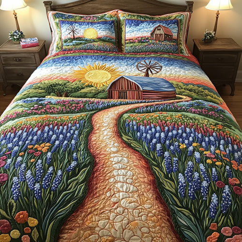 Bluebonnet Barn 3-Piece Quilted Bedding Set GFTOTL3061