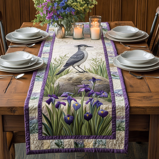 Mockingbird Iris Flowers Quilted Table Runner GFTOTL3107