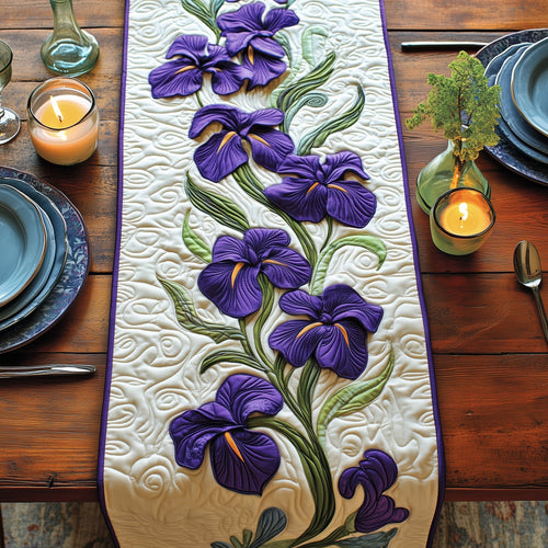 Purple Iris Quilted Table Runner GFTOTL3110