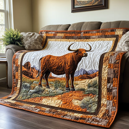 Longhorn Quilted Blanket GFTOTL3114