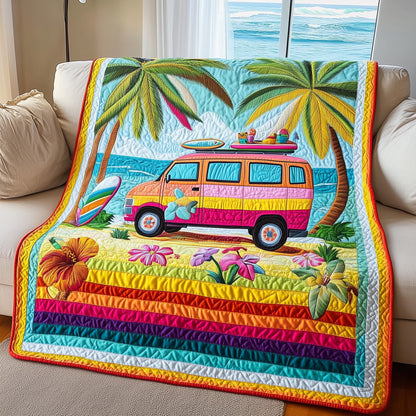 Rainbow Van Quilted Blanket GFTOTL3120
