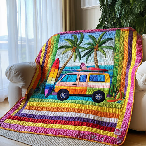 Rainbow Van Quilted Blanket GFTOTL3121