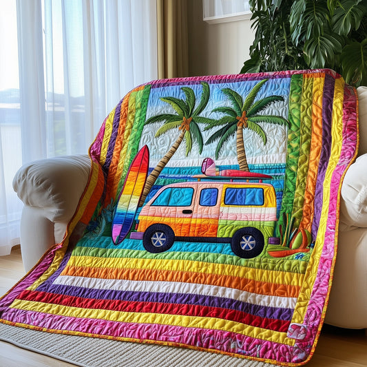 Rainbow Van Quilted Blanket GFTOTL3121