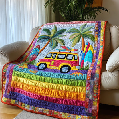 Rainbow Van Quilted Blanket GFTOTL3123