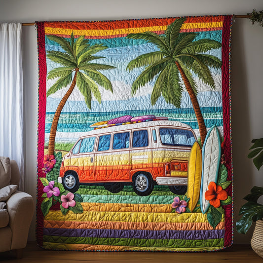 Rainbow Van Quilted Blanket GFTOTL3124