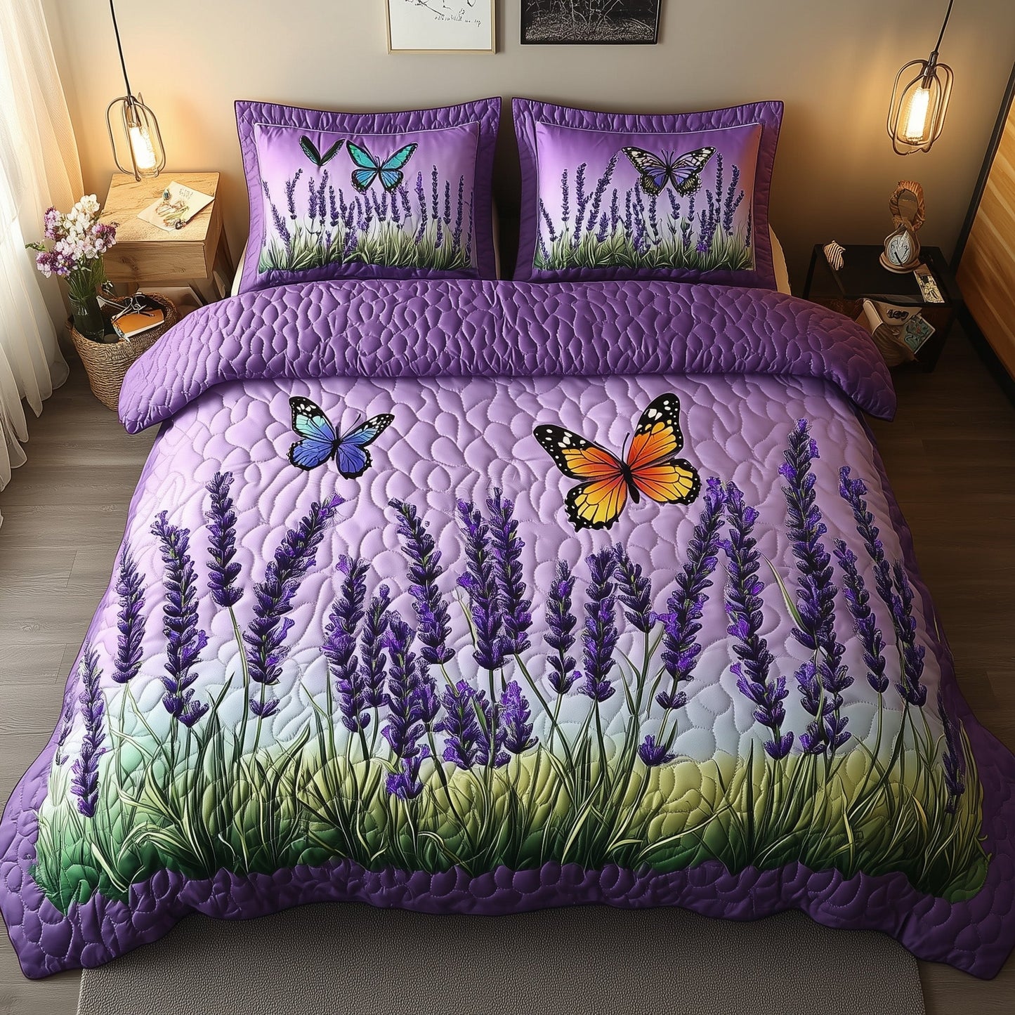 Lavender Charm 3-Piece Duvet Cover Set GFTOTL3135