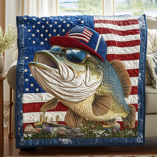 American Hooker Fishing Quilted Blanket GFTOTL3141
