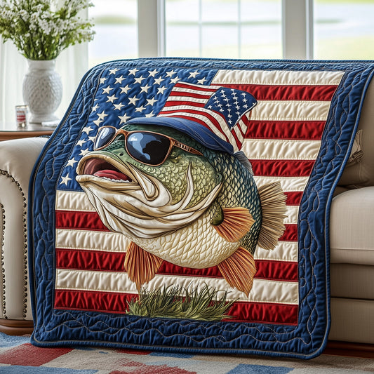 American Hooker Fishing Quilted Blanket GFTOTL3142