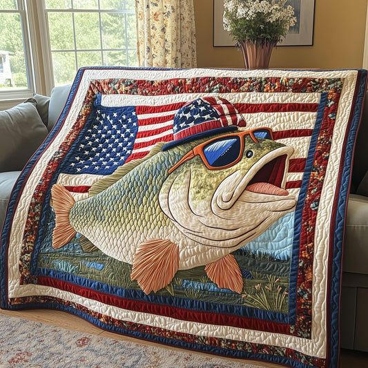 American Hooker Fishing Quilted Blanket GFTOTL3143