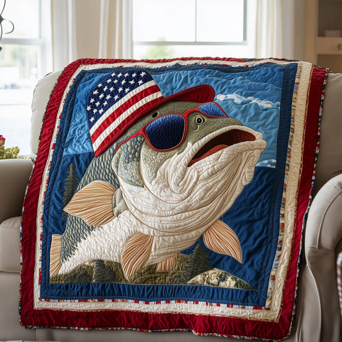 American Hooker Fishing Quilted Blanket GFTOTL3144