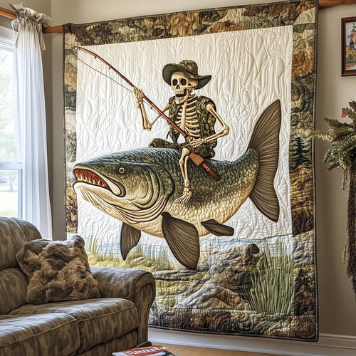 Fisherman Life Quilted Blanket GFTOTL3156