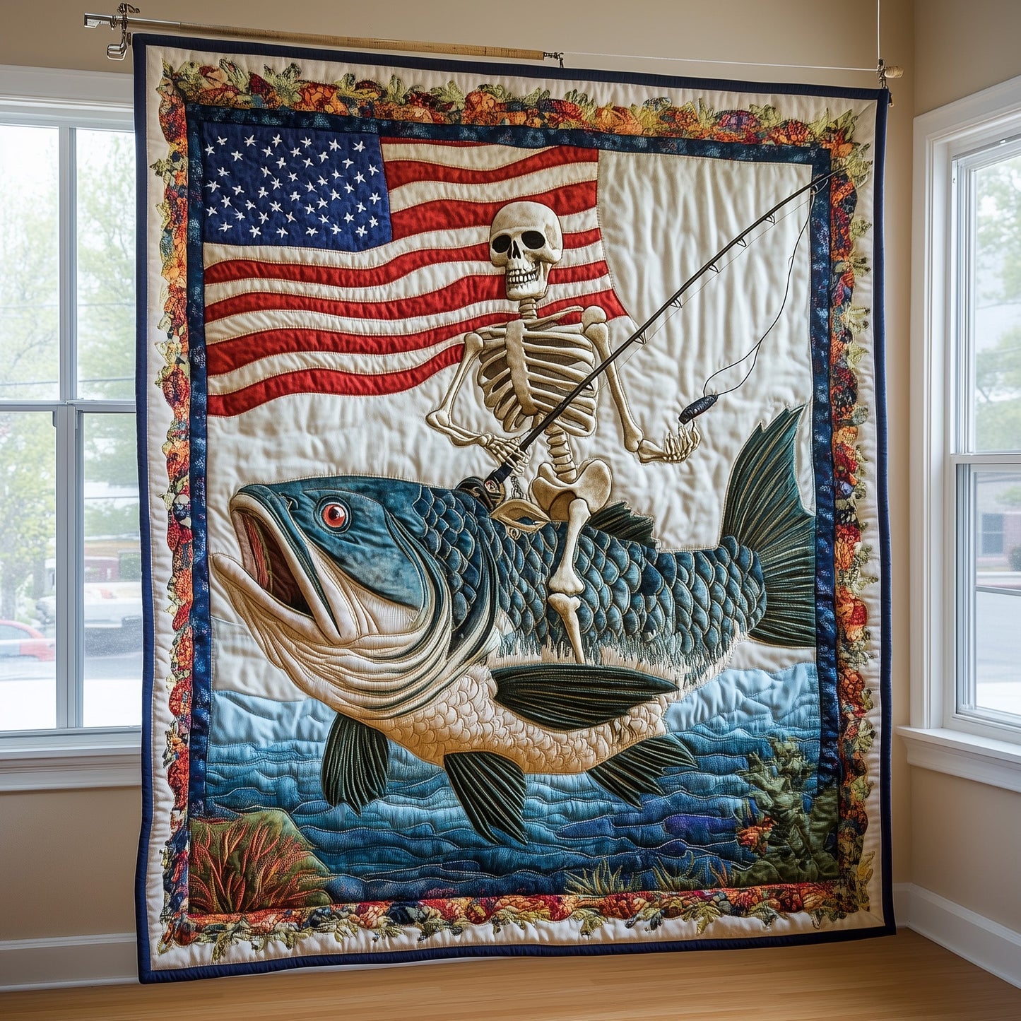 Fisherman Life Quilted Blanket GFTOTL3157