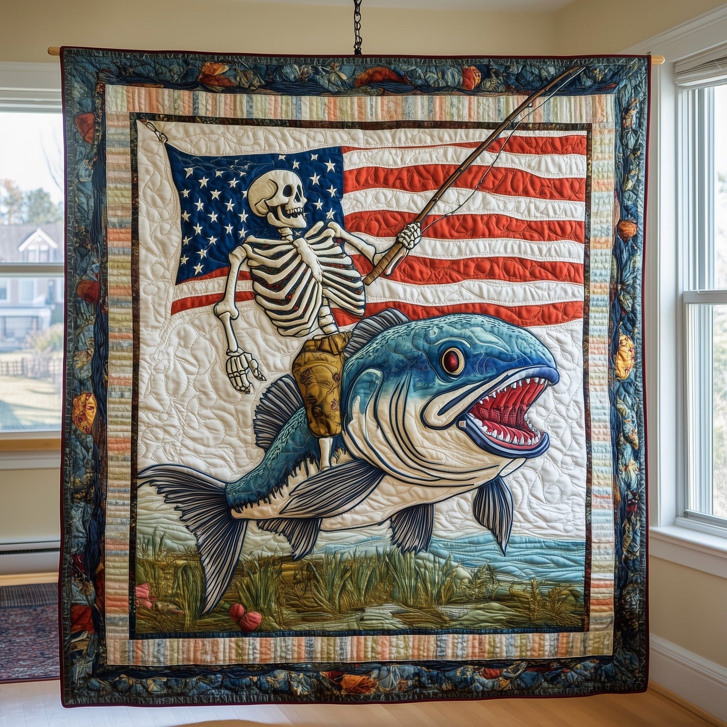 Fisherman Life Quilted Blanket GFTOTL3158