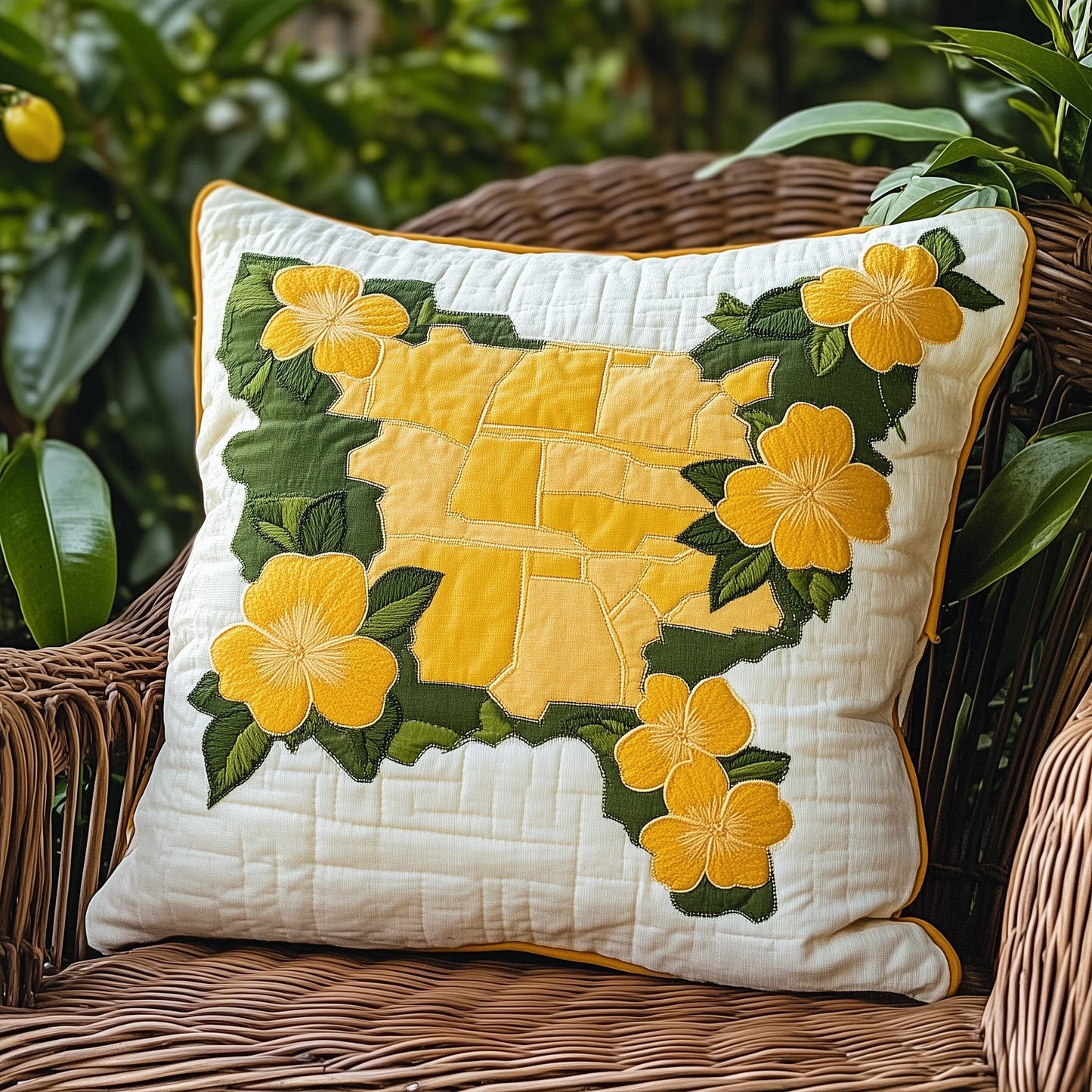 Country Bloom Quilted Pillow Case GFTOTL3179