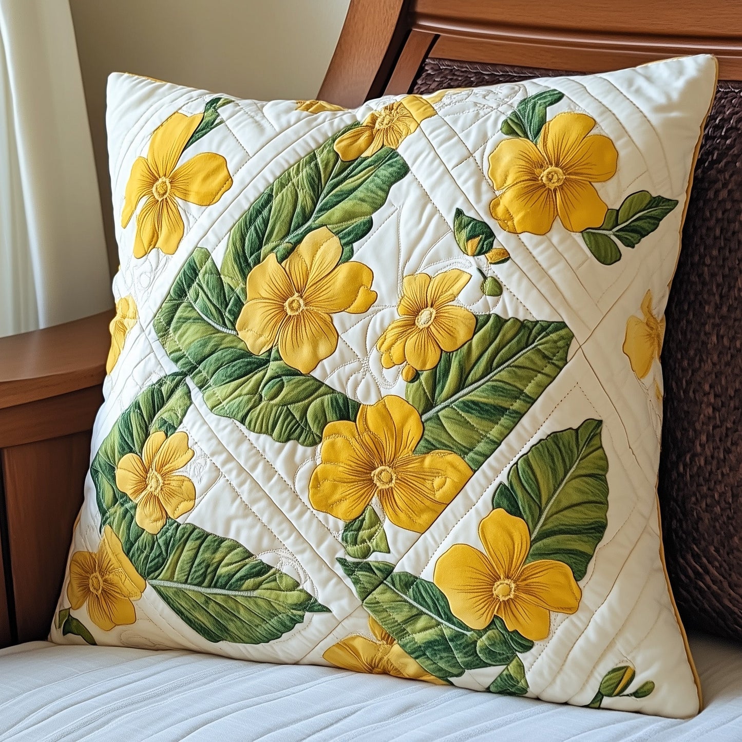 Country Bloom Quilted Pillow Case GFTOTL3182