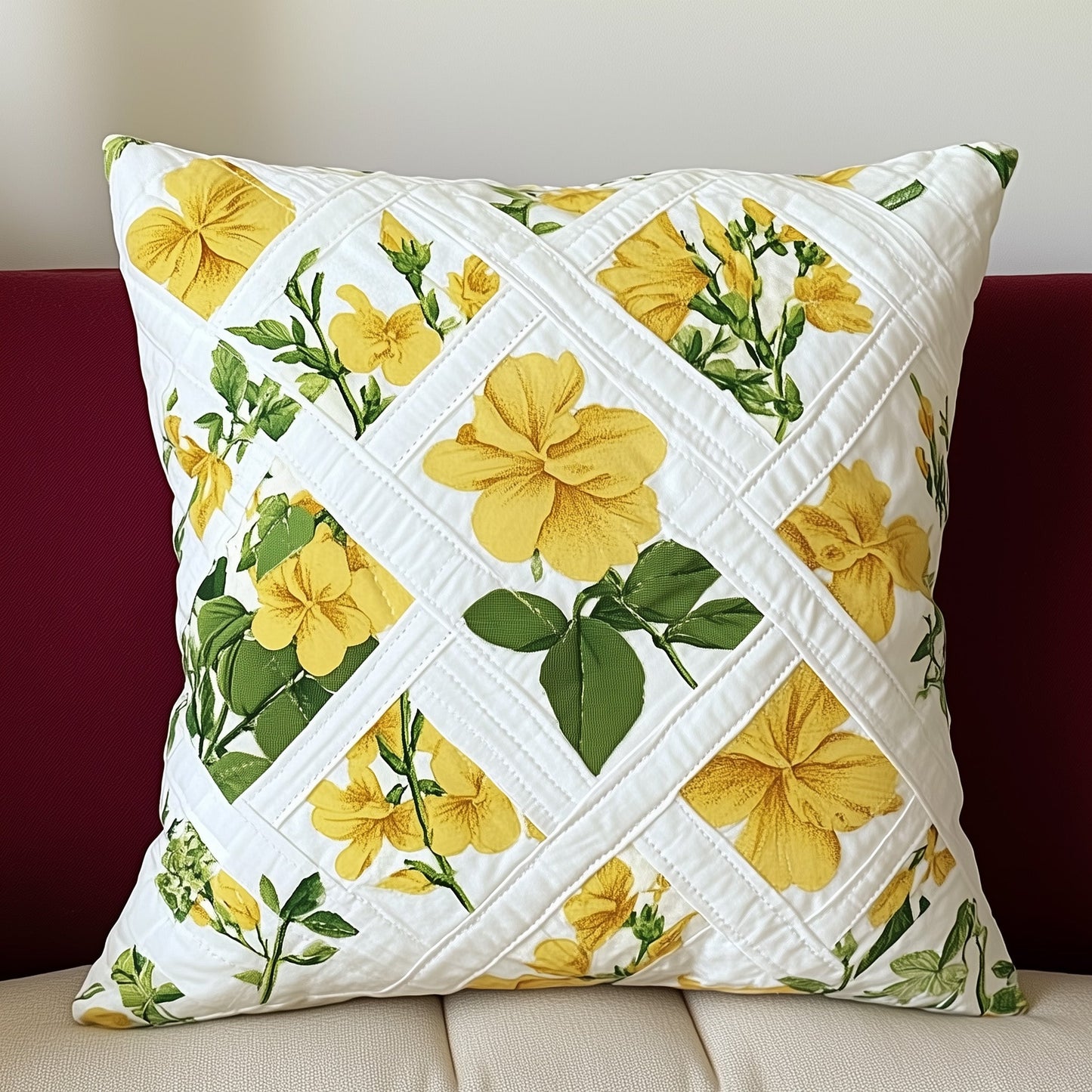 Country Bloom Quilted Pillow Case GFTOTL3183