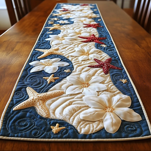 Seaside Bloom Quilted Table Runner GFTOTL3185