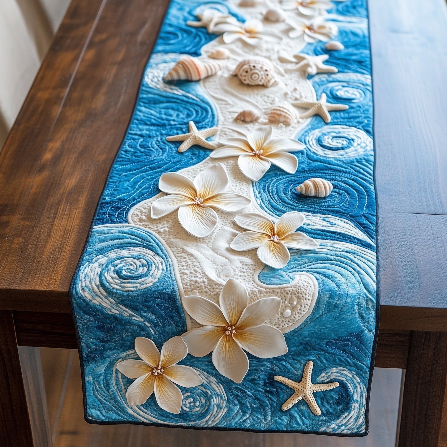 Seaside Bloom Quilted Table Runner GFTOTL3187
