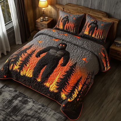 Fiery Flames 3-Piece Quilted Bedding Set GFTOTL3220