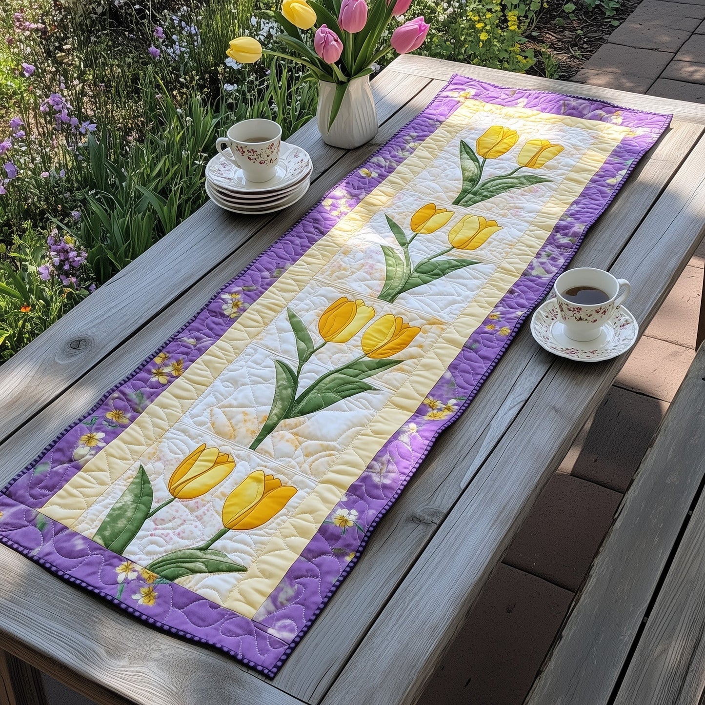 Scent of Spring Quilted Table Runner GFTOTL3227