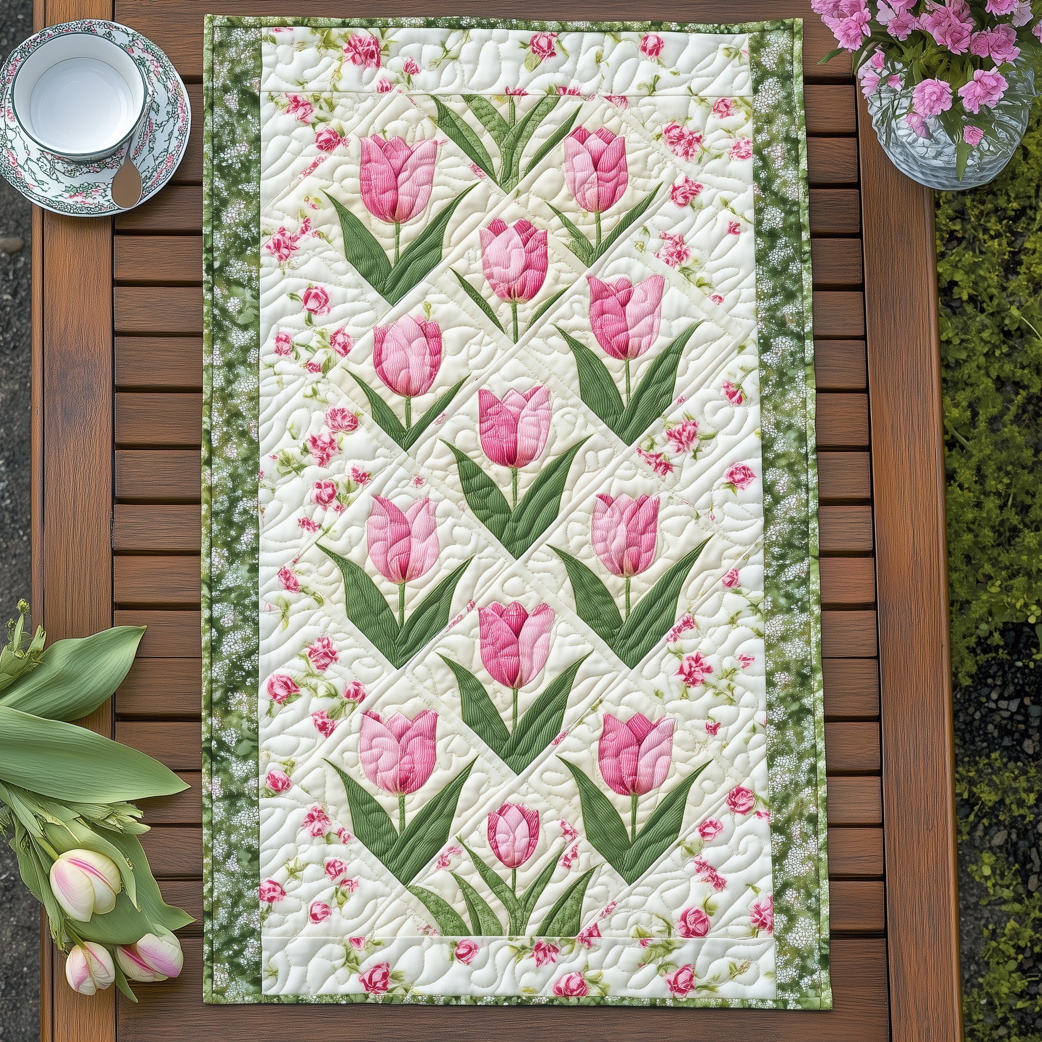 Scent of Spring Quilted Table Runner GFTOTL3230 – Patchique Store