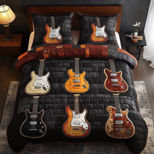 Melody of Soul 3-Piece Quilted Bedding Set GFTOTL3235