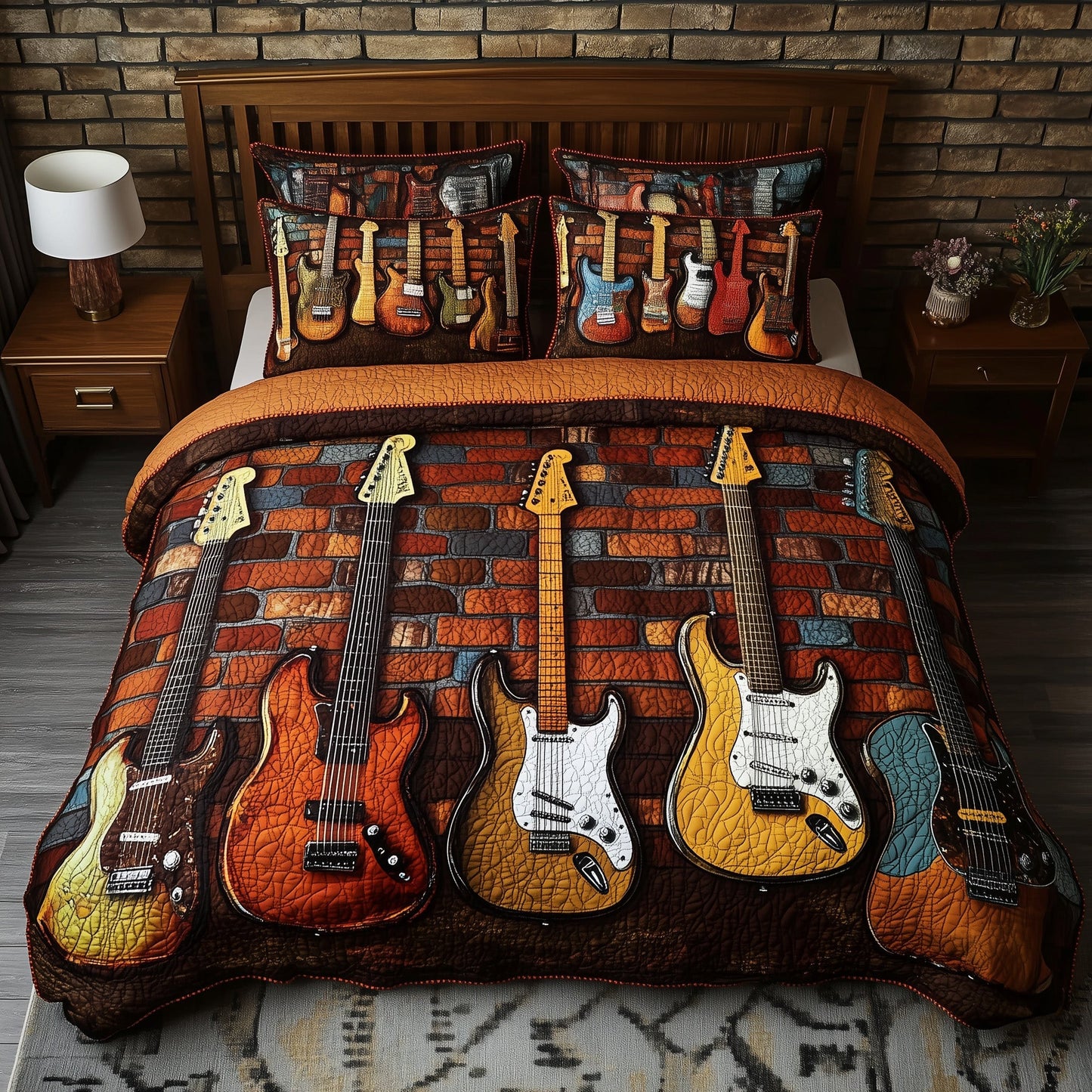 Melody of Soul 3-Piece Quilted Bedding Set GFTOTL3238