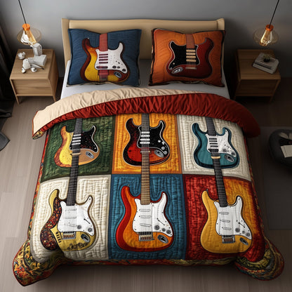 Fantasy Guitar 3-Piece Quilted Bedding Set GFTOTL3257